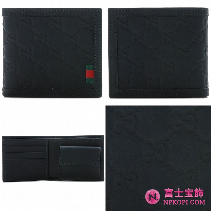 GUCCI/グッチ 2012年春夏新作BOARD MEN'S2つ折り財布 237359 AF66N 1060 